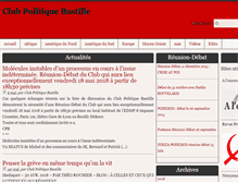Tablet Screenshot of clubpolitiquebastille.org